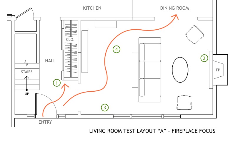 Floorplan showing furniture layout 1
